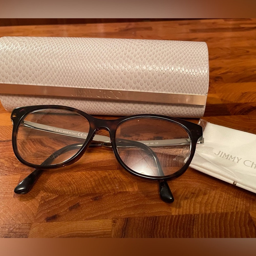 Jimmy Choo Women’s Eyeglass Frames + Case. JC202. Italy. For Frames Only!